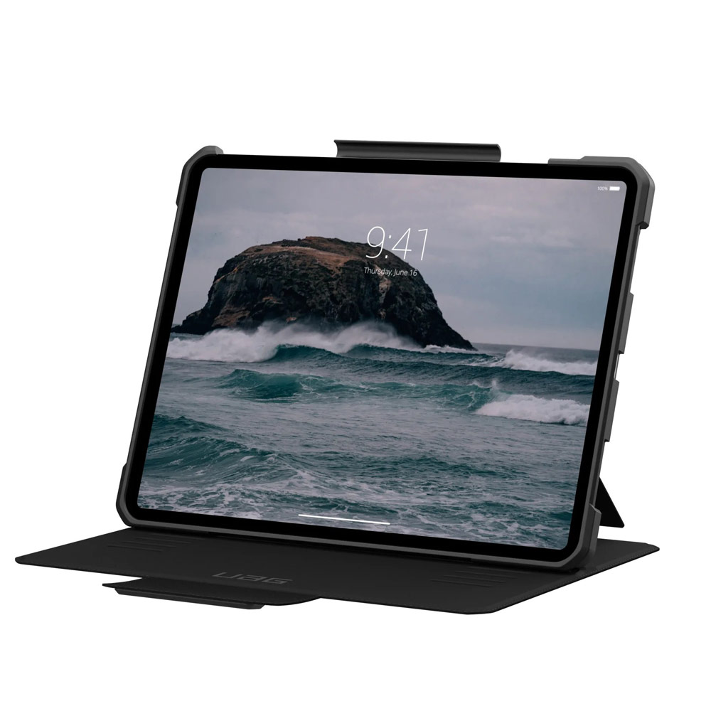 Picture of Apple iPad Pro 13 M4 2024 Case | UAG Metropolis SE Drop Protection Flip Stand Premium Case for iPad Pro 13 M4 2024 7th Gen (Black)