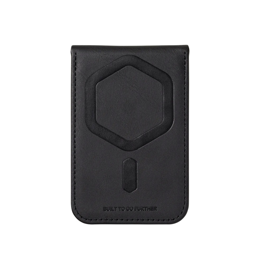 Picture of Apple iPhone 13 6.1 | UAG Metropolis Kevlar Leather MagSafe Wallet and Stand Kickstand Card Holder Phone Stand (Kevlar Element Green)