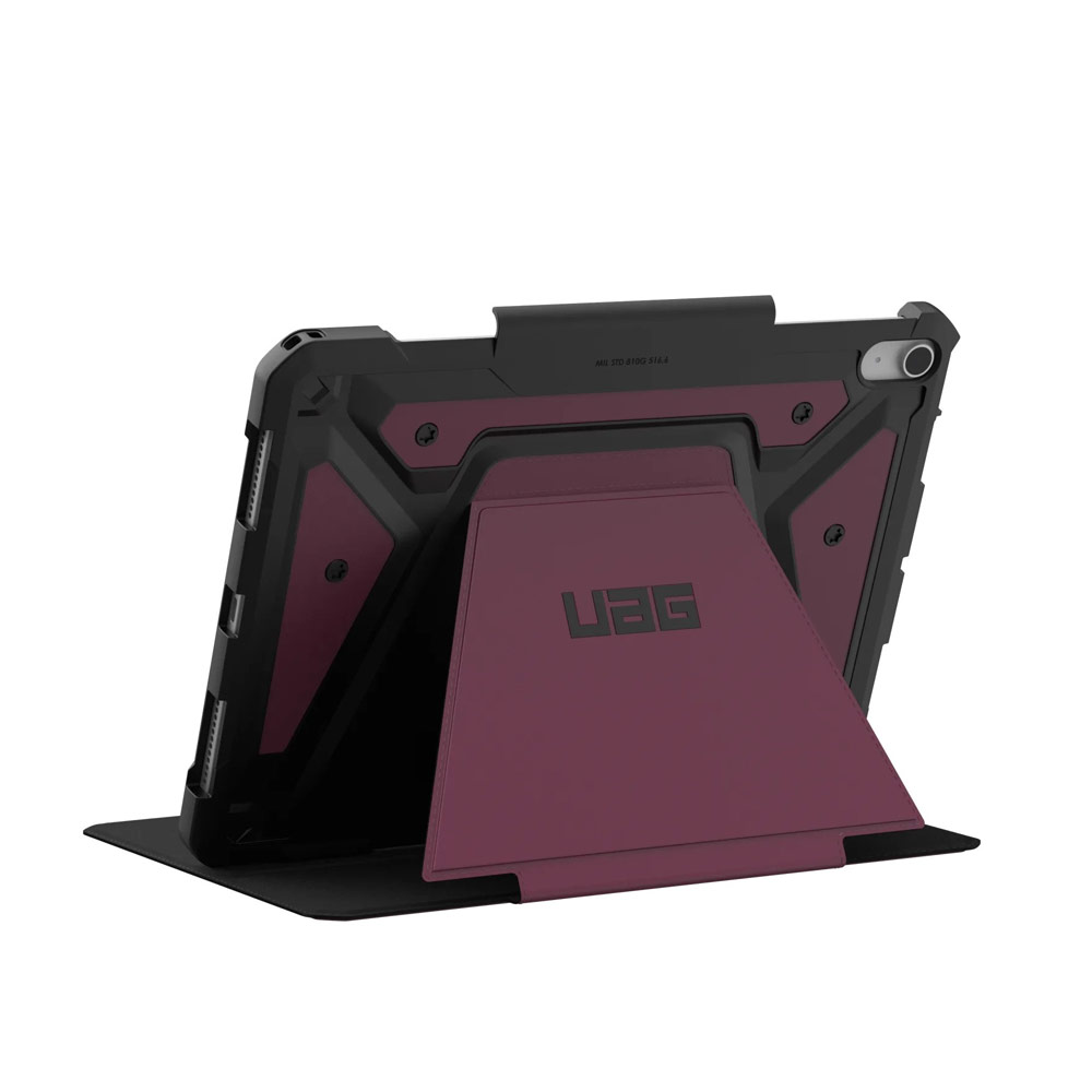 Picture of Apple iPad Air 11 M2 2024 Case | UAG Metropolis SE Drop Protection Flip Stand Premium Case for iPad 11 M42 2024 6th Gen (Bordeaux)