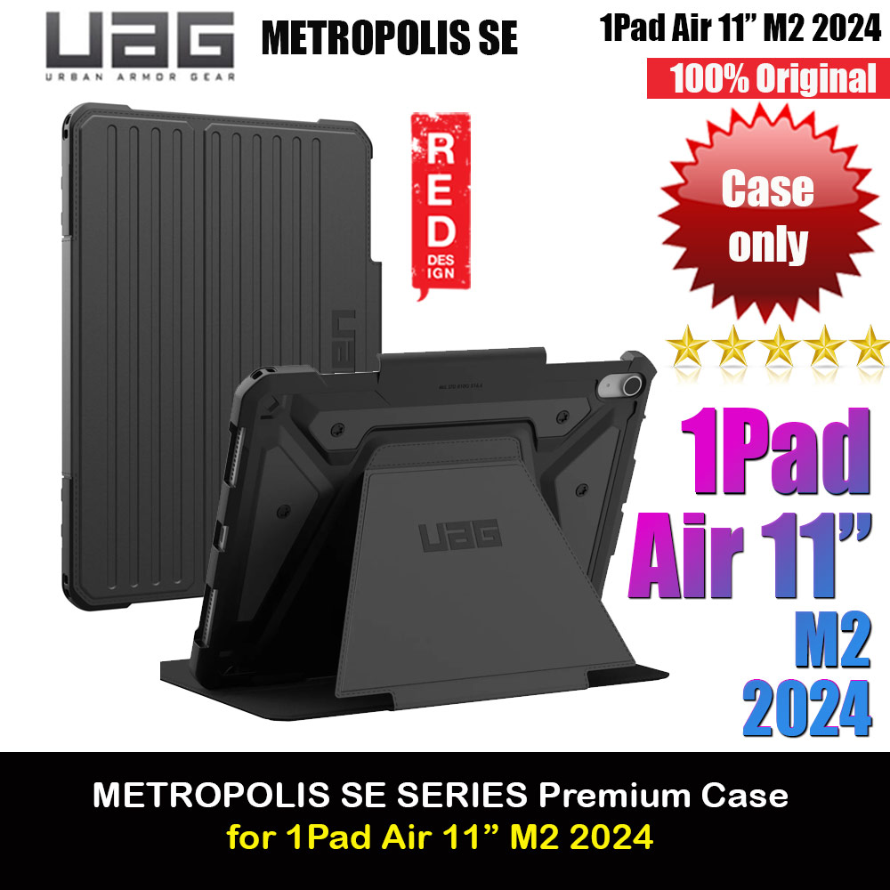 Picture of UAG Metropolis SE Drop Protection Flip Stand Premium Case for iPad 11 M42 2024 6th Gen (Black) Apple iPad Air 11 M2 2024- Apple iPad Air 11 M2 2024 Cases, Apple iPad Air 11 M2 2024 Covers, iPad Cases and a wide selection of Apple iPad Air 11 M2 2024 Accessories in Malaysia, Sabah, Sarawak and Singapore 