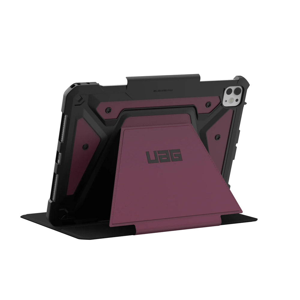 Picture of Apple iPad Pro 11 M4 2024 Case | UAG Metropolis SE Drop Protection Flip Stand Premium Case for iPad Pro 11 M4 2024 (Bordeaux)