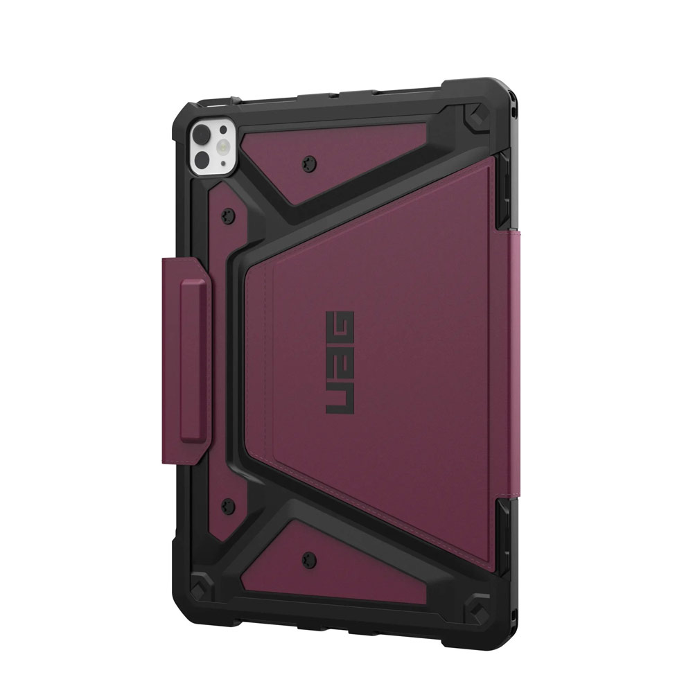 Picture of Apple iPad Pro 11 M4 2024 Case | UAG Metropolis SE Drop Protection Flip Stand Premium Case for iPad Pro 11 M4 2024 (Bordeaux)