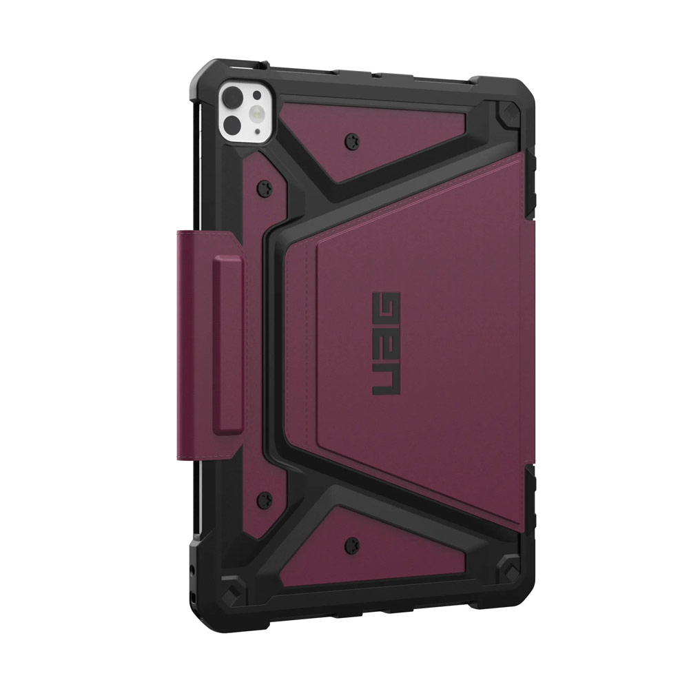 Picture of Apple iPad Pro 11 M4 2024 Case | UAG Metropolis SE Drop Protection Flip Stand Premium Case for iPad Pro 11 M4 2024 (Bordeaux)