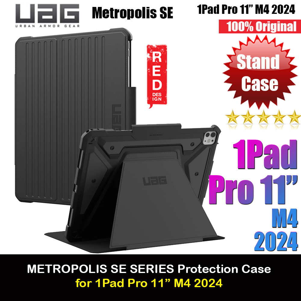 Picture of UAG Metropolis SE Drop Protection Flip Stand Premium Case for iPad Pro 11 M4 2024 (Black) Apple iPad Pro 11 M4 2024- Apple iPad Pro 11 M4 2024 Cases, Apple iPad Pro 11 M4 2024 Covers, iPad Cases and a wide selection of Apple iPad Pro 11 M4 2024 Accessories in Malaysia, Sabah, Sarawak and Singapore 