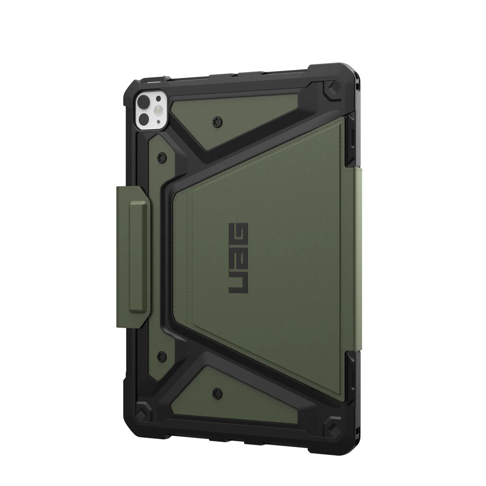 Picture of Apple iPad Pro 11 M4 2024 Case | UAG Metropolis SE Drop Protection Flip Stand Premium Case for iPad Pro 11 M4 2024 (Olive)