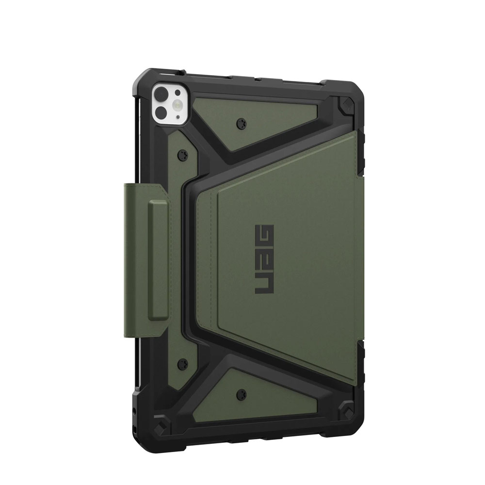 Picture of Apple iPad Pro 11 M4 2024 Case | UAG Metropolis SE Drop Protection Flip Stand Premium Case for iPad Pro 11 M4 2024 (Olive)