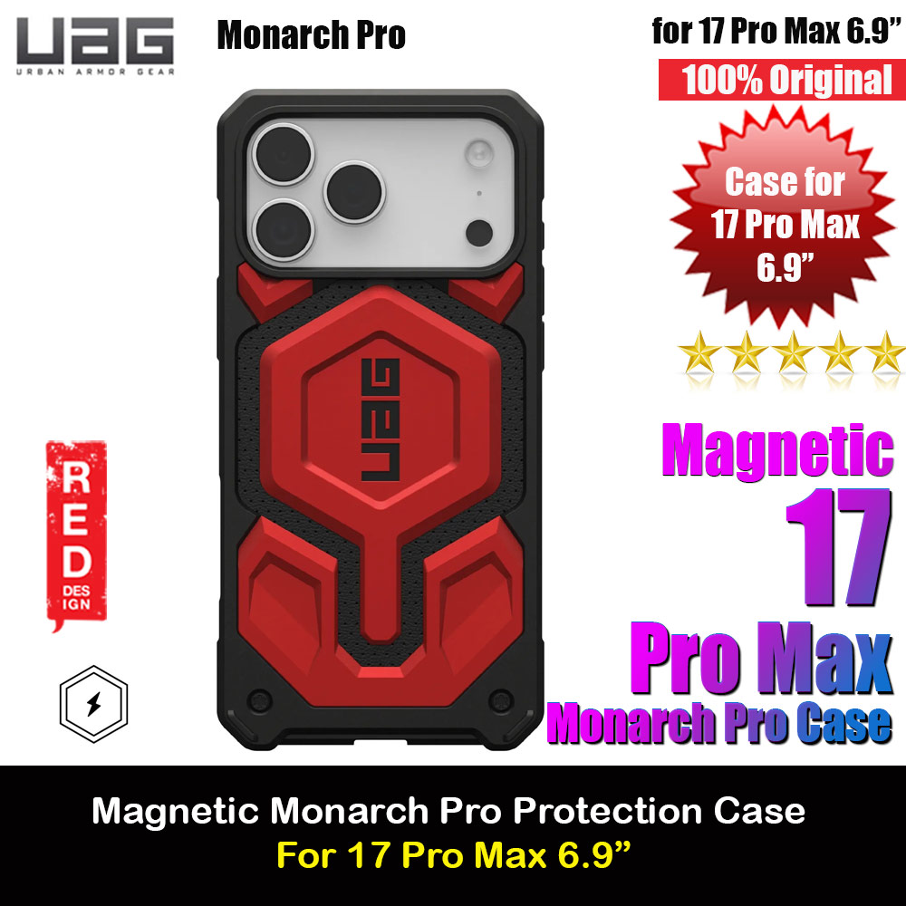 Picture of UAG Monarch Pro Magsafe Compatible Drop Proof Case for iPhone 17 Pro Max 6.9 (Crimson) Apple iPhone 17 Pro Max 6.9- Apple iPhone 17 Pro Max 6.9 Cases, Apple iPhone 17 Pro Max 6.9 Covers, iPad Cases and a wide selection of Apple iPhone 17 Pro Max 6.9 Accessories in Malaysia, Sabah, Sarawak and Singapore 