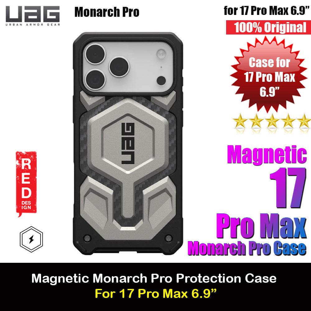 Picture of UAG Monarch Pro Magsafe Compatible Drop Proof Case for iPhone 17 Pro Max 6.9 (Titanium) Apple iPhone 17 Pro Max 6.9- Apple iPhone 17 Pro Max 6.9 Cases, Apple iPhone 17 Pro Max 6.9 Covers, iPad Cases and a wide selection of Apple iPhone 17 Pro Max 6.9 Accessories in Malaysia, Sabah, Sarawak and Singapore 
