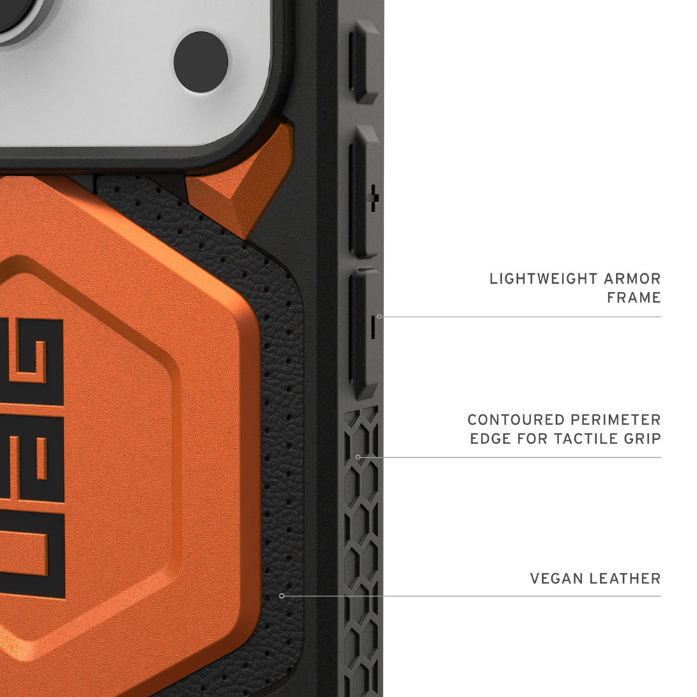 Picture of Apple iPhone 17 Pro 6.3 Case | UAG Monarch Pro Magsafe Compatible Drop Proof Case for iPhone 17 Pro 6.3 (Orange)