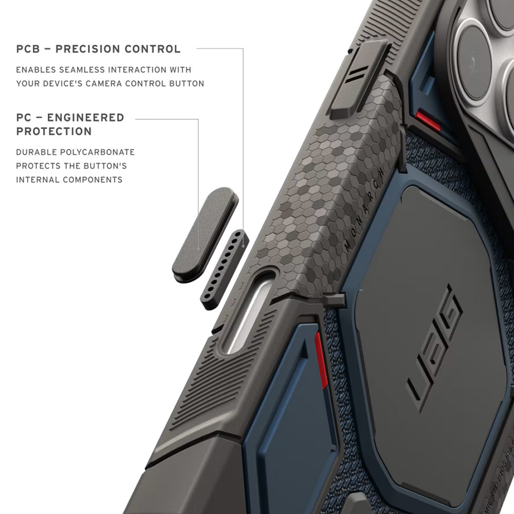 Picture of Apple iPhone 18 Pro Max Case | UAG Monarch Pro CapCtl Magsafe Protection Case for iPhone 18 Pro Max - Kevlar Mallard