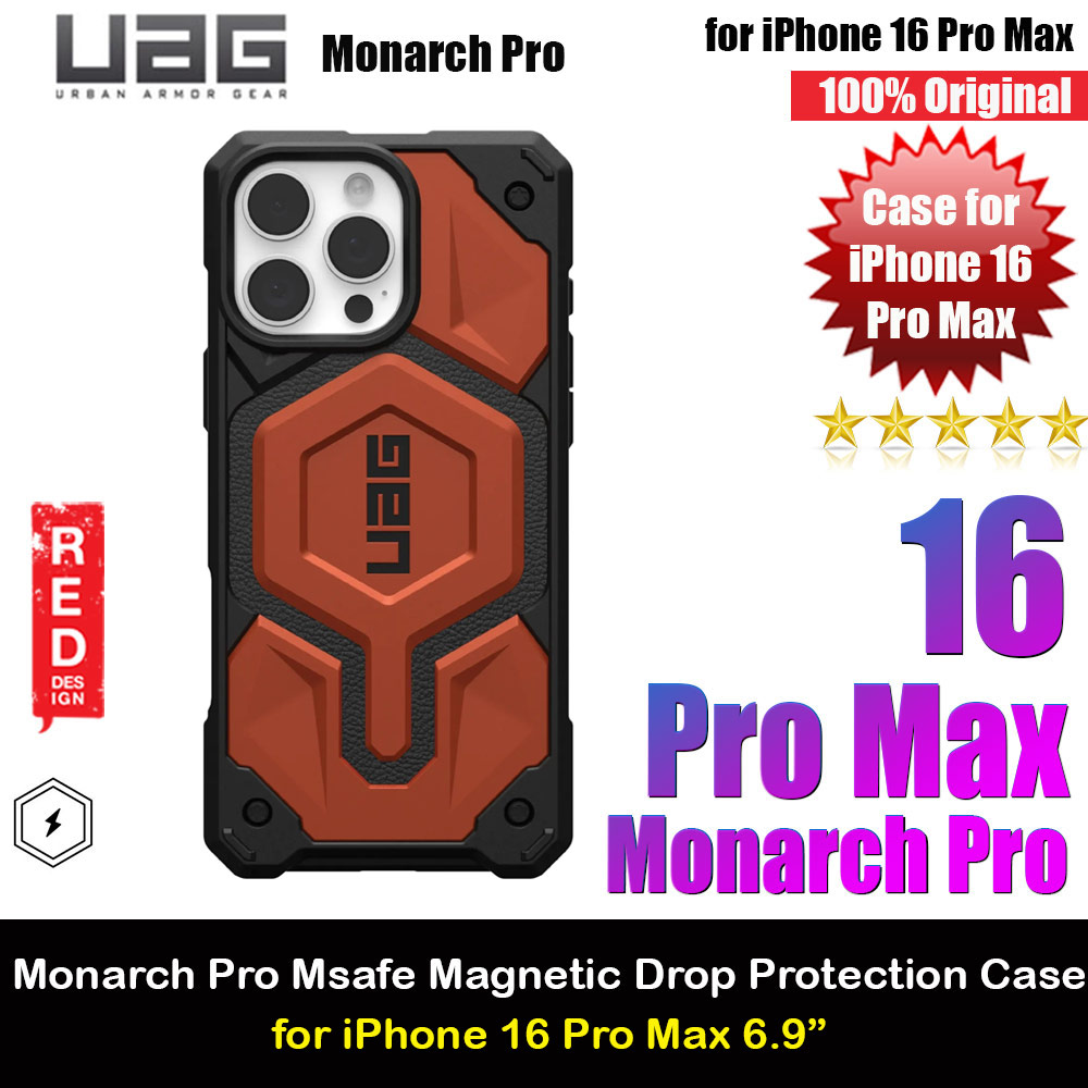 Picture of UAG Monarch Pro Magsafe Compatible Drop Proof Case for iPhone 16 Pro Max 6.9 (Rust) Apple iPhone 16 Pro Max 6.9- Apple iPhone 16 Pro Max 6.9 Cases, Apple iPhone 16 Pro Max 6.9 Covers, iPad Cases and a wide selection of Apple iPhone 16 Pro Max 6.9 Accessories in Malaysia, Sabah, Sarawak and Singapore 