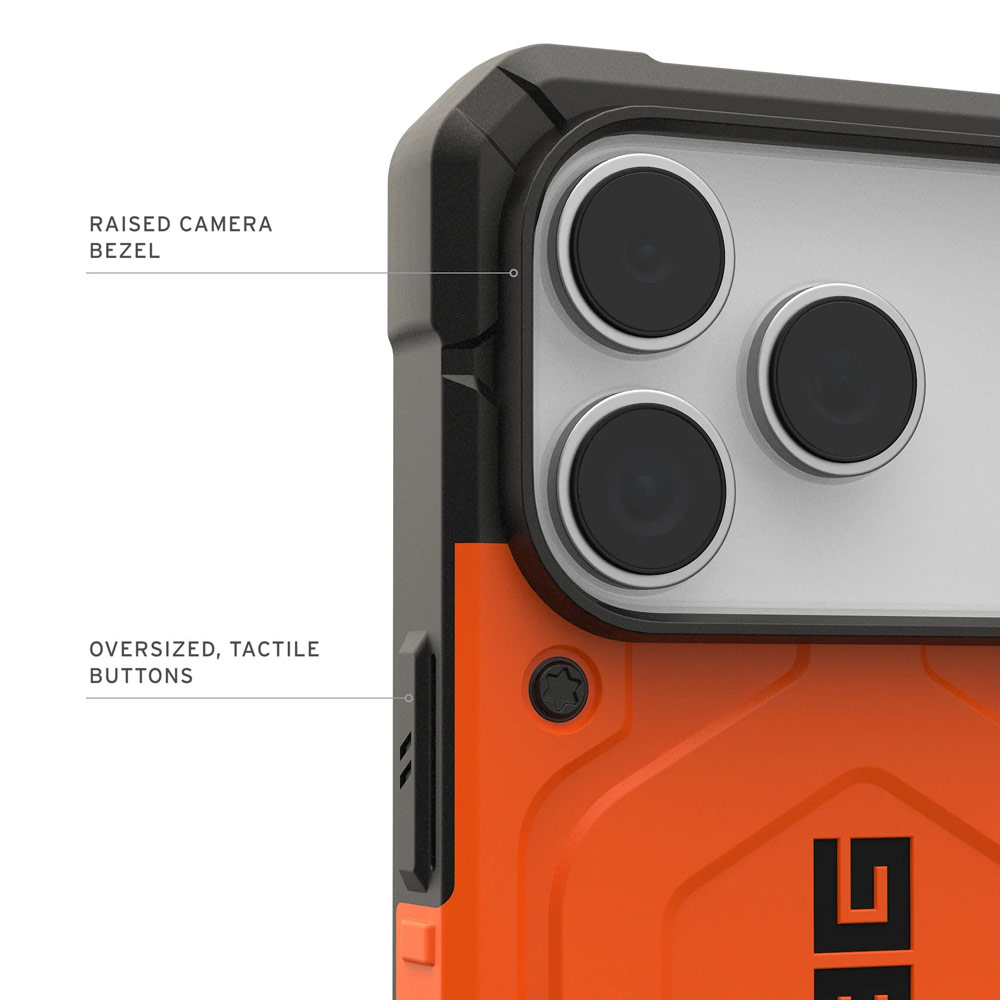 Picture of Apple iPhone 17 Pro 6.3 Case | UAG Pathfinder Magsafe Compatible Drop Proof Case for iPhone 17 Pro 6.3 (Orange)