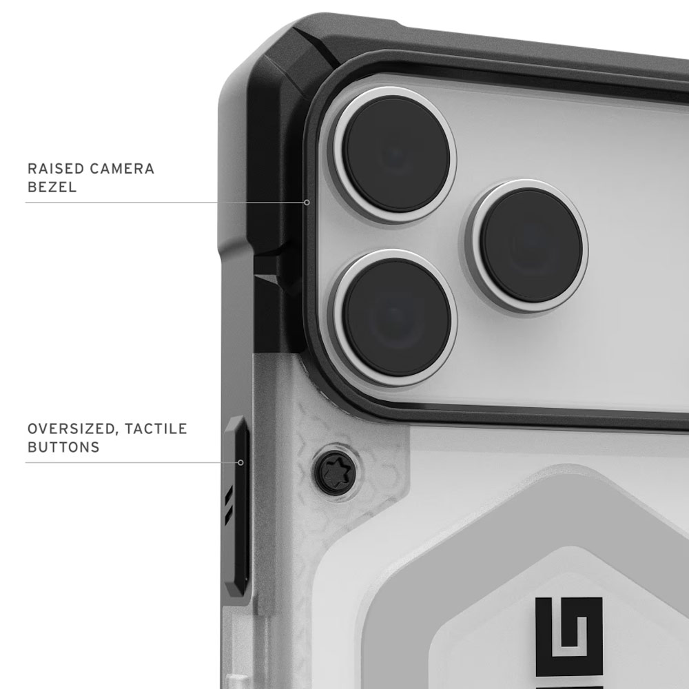 Picture of Apple iPhone 18 Pro Max Case | UAG Pathfinder Magsafe Compatible Drop Proof Clear Case for iPhone 18 Pro Max iPhone 17 Pro Max 6.9 - Ice Silver