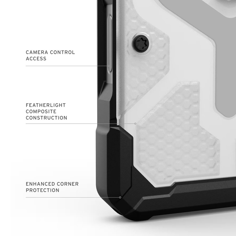 Picture of Apple iPhone 18 Pro Max Case | UAG Pathfinder Magsafe Compatible Drop Proof Clear Case for iPhone 18 Pro Max iPhone 17 Pro Max 6.9 - Ice Silver