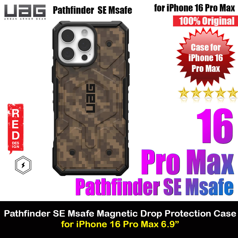 Picture of UAG Pathfinder Magsafe Compatible Drop Proof Case for iPhone 16 Pro Max 6.9 (Digi Camo Dark Earth) Apple iPhone 16 Pro Max 6.9- Apple iPhone 16 Pro Max 6.9 Cases, Apple iPhone 16 Pro Max 6.9 Covers, iPad Cases and a wide selection of Apple iPhone 16 Pro Max 6.9 Accessories in Malaysia, Sabah, Sarawak and Singapore 