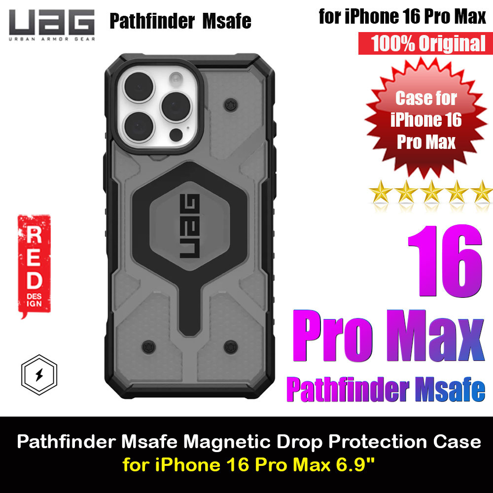 Picture of UAG Pathfinder Magsafe Compatible Drop Proof Transparent Clear Case for iPhone 16 Pro Max 6.9 (Ash) Apple iPhone 16 Pro Max 6.9- Apple iPhone 16 Pro Max 6.9 Cases, Apple iPhone 16 Pro Max 6.9 Covers, iPad Cases and a wide selection of Apple iPhone 16 Pro Max 6.9 Accessories in Malaysia, Sabah, Sarawak and Singapore 