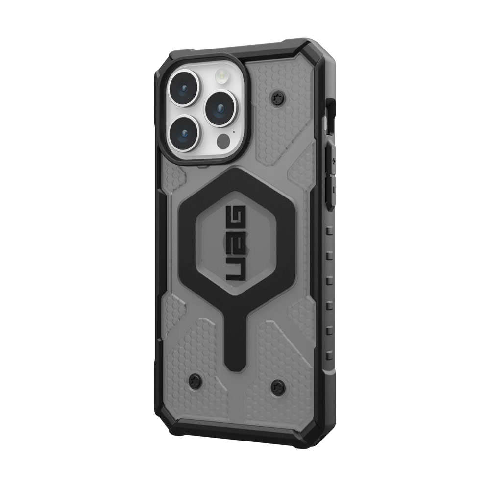 Picture of Apple iPhone 15 Pro Max 6.7 Case | UAG Pathfinder Magsafe Compatible Drop Proof Transparent Clear Case for iPhone 15 Pro Max 6.7 (Ash)