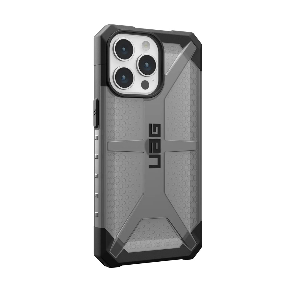 Picture of Apple iPhone 15 Pro 6.1 Case | UAG Plasma Drop Proof Shock Impact Resistant Transparent Clear Case for iPhone 15 Pro 6.1 (Ash)