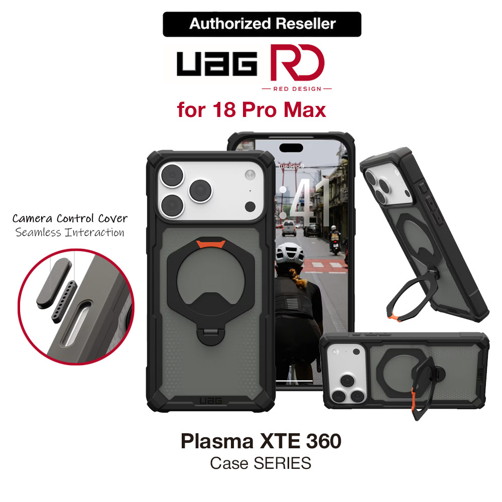 Picture of UAG Plasma XTE360 Cap Magsafe Protection Case for iPhone 18 Pro Max  iPhone 17 Pro Max - Black/Orange Apple iPhone 17 Pro Max 6.9- Apple iPhone 17 Pro Max 6.9 Cases, Apple iPhone 17 Pro Max 6.9 Covers, iPad Cases and a wide selection of Apple iPhone 17 Pro Max 6.9 Accessories in Malaysia, Sabah, Sarawak and Singapore 