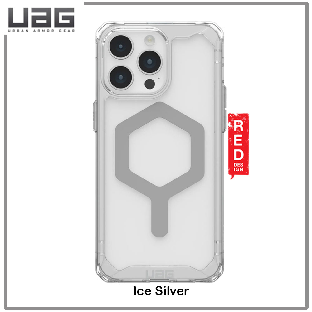 Picture of Apple iPhone 15 Pro 6.1 Case | UAG Plyo Magsafe Compatible Drop Proof Shock Impact Resistant Transparent Clear Case for iPhone 15 Pro 6.1 (Ice Silver)