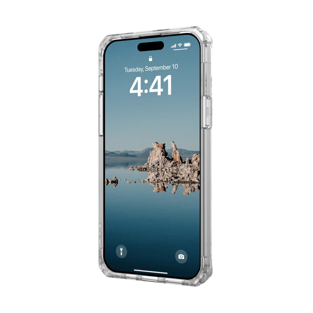 Picture of Apple iPhone 15 Plus 6.7 Case | UAG Plyo Magsafe Compatible Drop Proof Shock Impact Resistant Transparent Clear Case for iPhone 15 Plus 6.7 (Ice Silver)