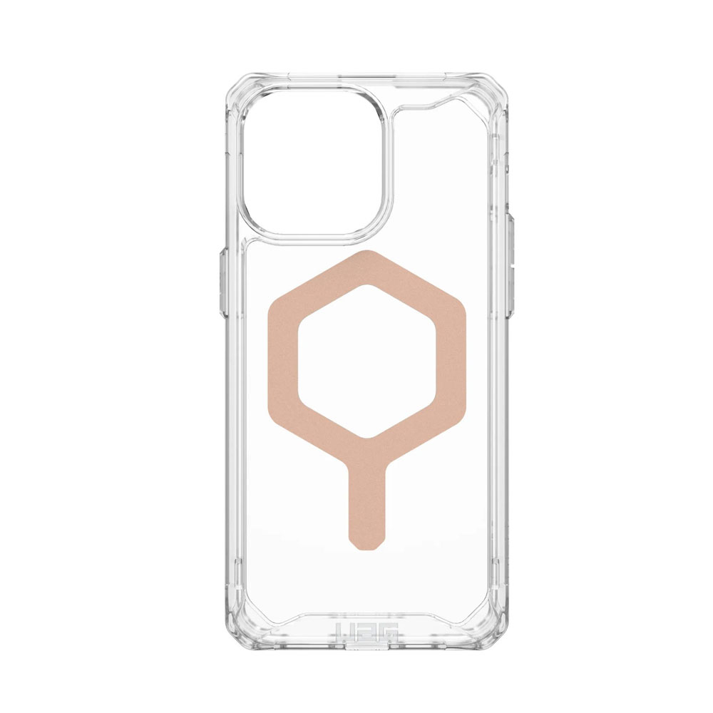 Picture of Apple iPhone 15 Pro 6.1 Case | UAG Plyo Magsafe Compatible Drop Proof Shock Impact Resistant Transparent Clear Case for iPhone 15 Pro 6.1 (Ice Rose Gold)