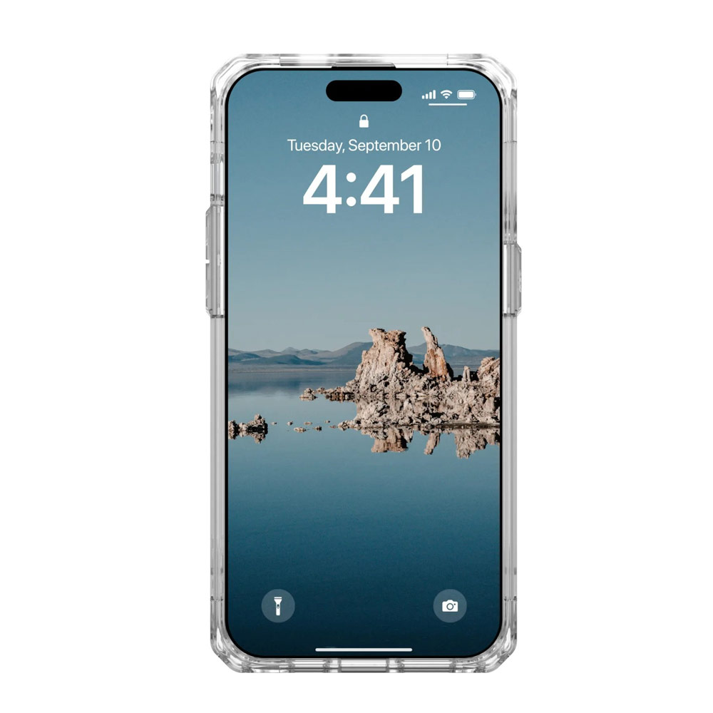 Picture of Apple iPhone 15 Pro Max 6.7 Case | UAG Plyo Magsafe Compatible Drop Proof Shock Impact Resistant Transparent Clear Case for iPhone 15 Pro Max 6.7 (Ice White)