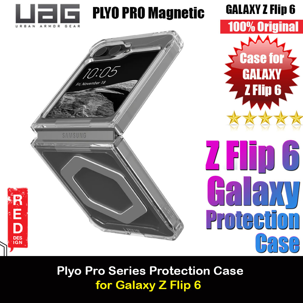 Picture of UAG Plyo Pro Series Drop Protection Case Magsafe Wireless Charging Compatible for Samsung Galaxy Z Flip 6 (Ice Silver) Samsung Galaxy Z Flip 6- Samsung Galaxy Z Flip 6 Cases, Samsung Galaxy Z Flip 6 Covers, iPad Cases and a wide selection of Samsung Galaxy Z Flip 6 Accessories in Malaysia, Sabah, Sarawak and Singapore 