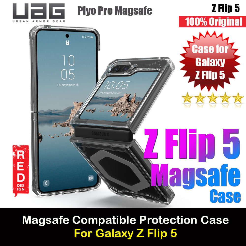 Picture of UAG Plyo Pro Series Drop Protection Case Magsafe Wireless Charging Compatible for Samsung Galaxy Z Flip 5 (Ice Silver) Samsung Galaxy Z Flip 5- Samsung Galaxy Z Flip 5 Cases, Samsung Galaxy Z Flip 5 Covers, iPad Cases and a wide selection of Samsung Galaxy Z Flip 5 Accessories in Malaysia, Sabah, Sarawak and Singapore 