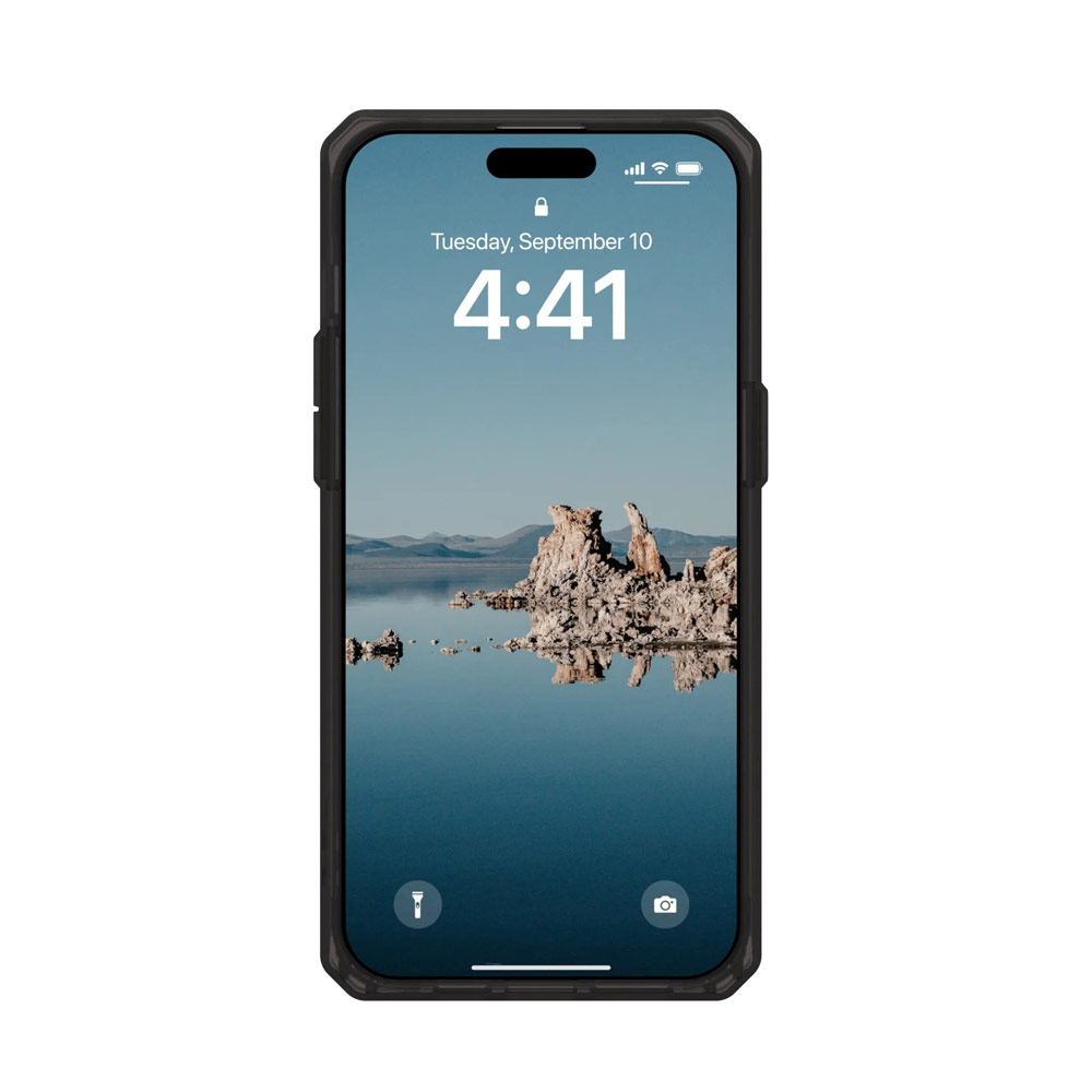 Picture of Apple iPhone 15 Pro 6.1 Case | UAG Plyo Magsafe Compatible Drop Proof Shock Impact Resistant Transparent Clear Case for iPhone 15 Pro 6.1 (Black Bronze)