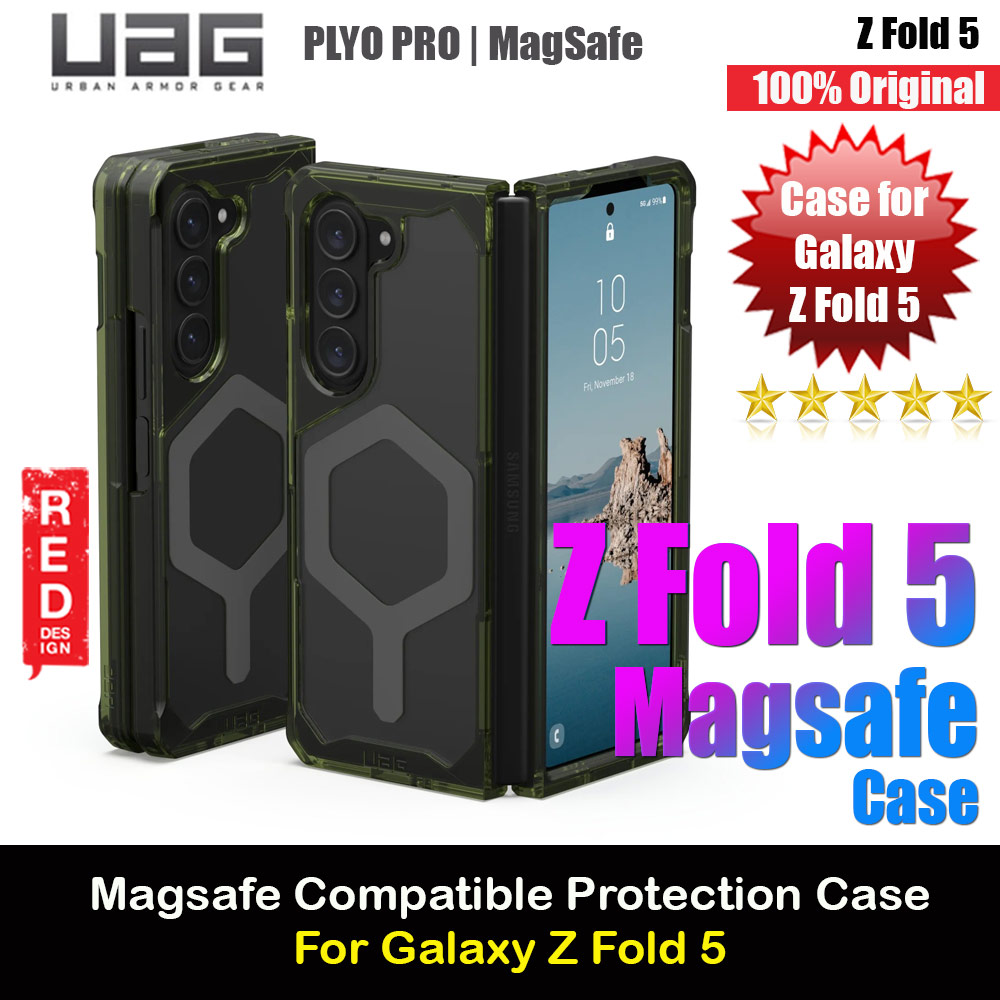 Picture of UAG Plyo Pro Series Drop Protection Case Magsafe Wireless Charging Compatible for Samsung Galaxy Z Fold 5 (Olive Space Grey) Samsung Galaxy Z Fold 5- Samsung Galaxy Z Fold 5 Cases, Samsung Galaxy Z Fold 5 Covers, iPad Cases and a wide selection of Samsung Galaxy Z Fold 5 Accessories in Malaysia, Sabah, Sarawak and Singapore 