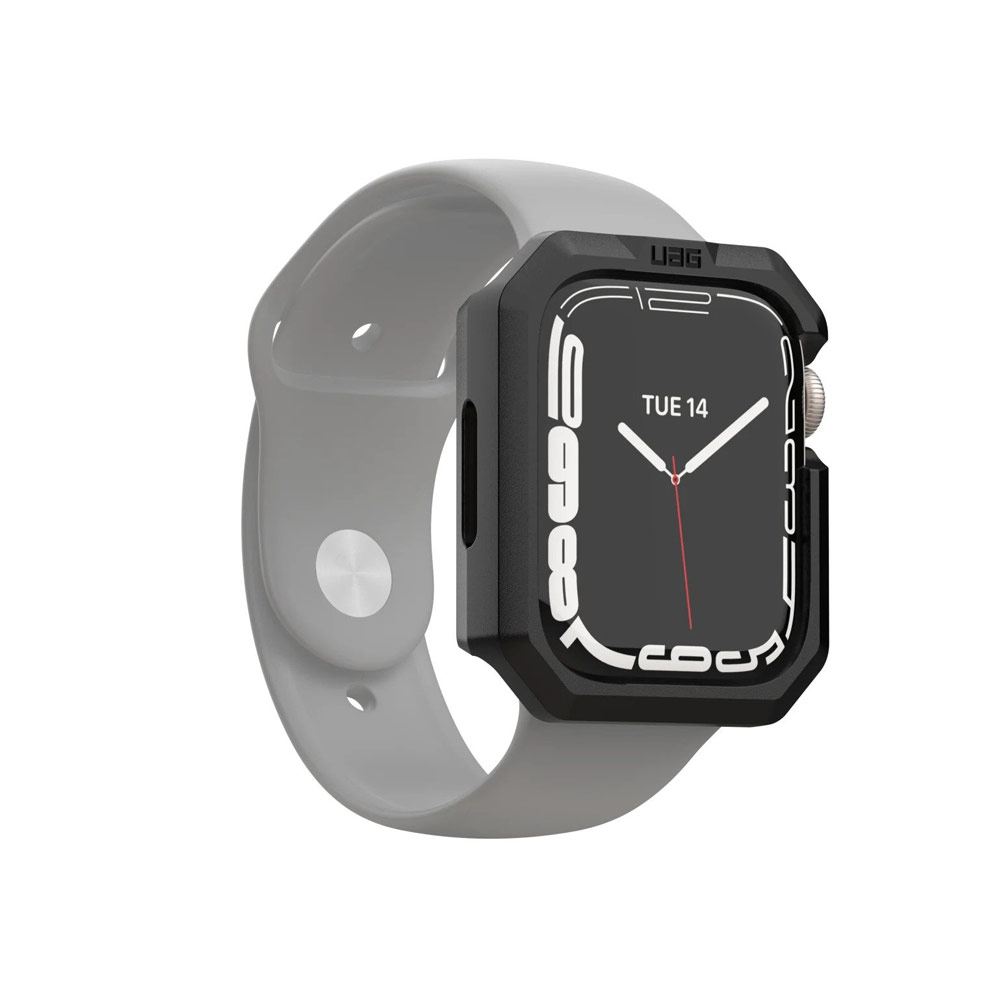 Picture of Apple Watch 45mm  | UAG Scout Series Featherlight PC Protection and Raised Screen Surround designed for Apple Watch 45mm Series 7 (Black)