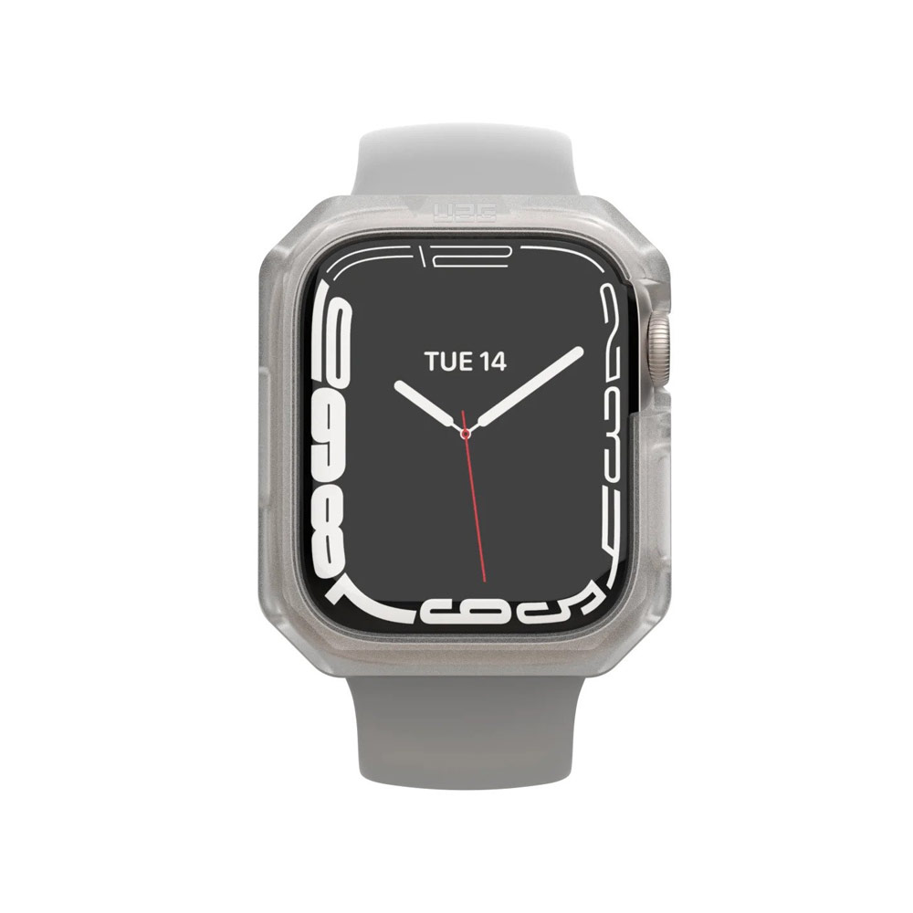 Picture of Apple Watch 45mm  | UAG Scout Series Featherlight PC Protection and Raised Screen Surround designed for Apple Watch 45mm Series 7 (Frosted Ice)
