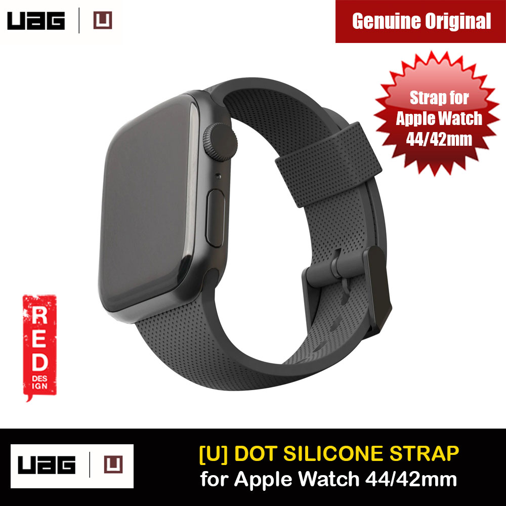 Picture of UAG [U] Dot Silicone Strap for Apple Watch 44mm Series 4 Series 5 Series 6 Series SE Series 7 45mm 49mm Ultra (Black) Apple Watch 44mm- Apple Watch 44mm Cases, Apple Watch 44mm Covers, iPad Cases and a wide selection of Apple Watch 44mm Accessories in Malaysia, Sabah, Sarawak and Singapore 