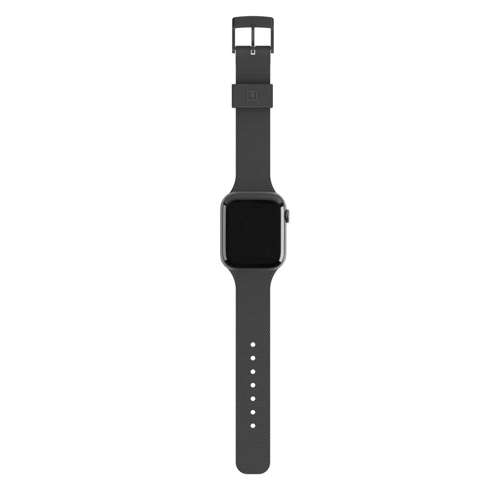 Picture of Apple Watch 44mm  | UAG [U] Dot Silicone Strap for Apple Watch 44mm Series 4 Series 5 Series 6 Series SE Series 7 45mm 49mm Ultra (Black)