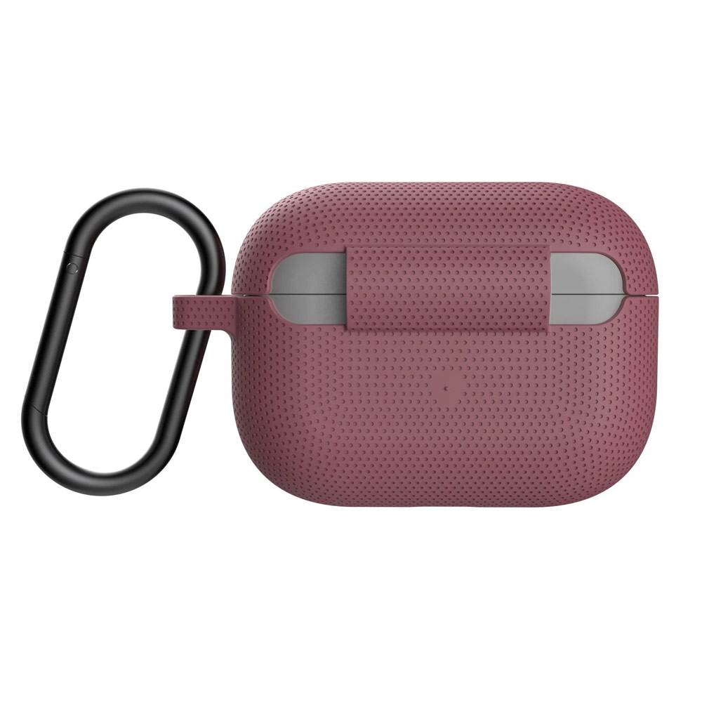 Picture of Apple Airpods Pro Case | UAG [U] Dot Silicone Airpdds Pro Case with Detachable Carabiner for Airpods Pro Airpod Pro (Dusty Rose)