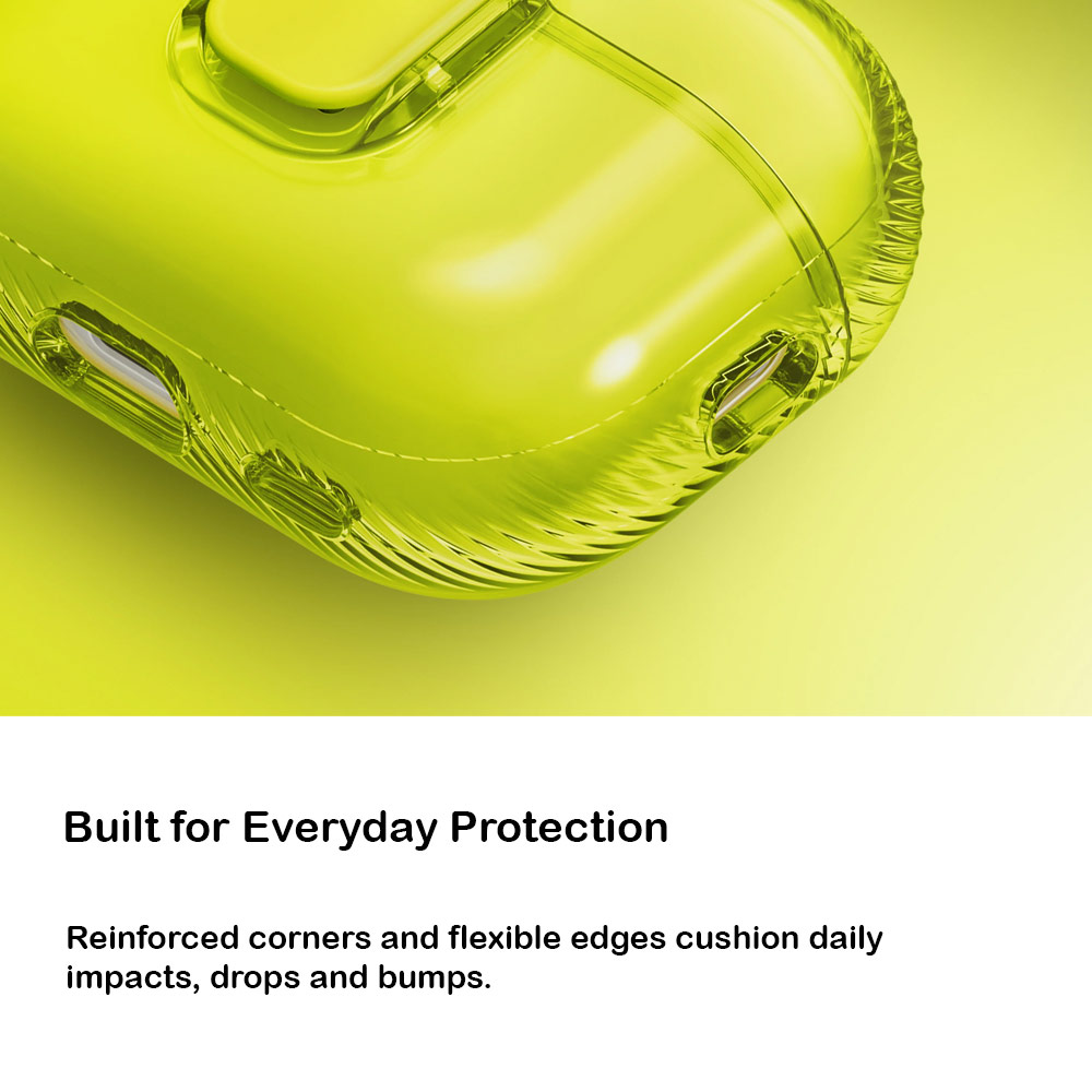 Picture of Apple Airpods Pro 3 Case | Uniq Glase Pro Ultra-Clear Snap Closure Case for Airpods Pro 3 3rd Gen 2025 (Clear)