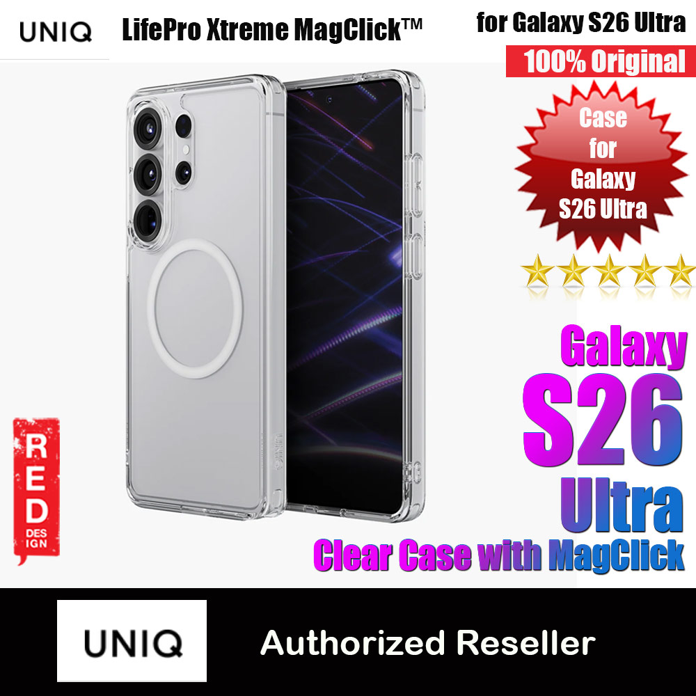 Picture of Uniq Lifepro Xtreme Series Magclick Drop Protection Crystal Clear Case for Samsung Galaxy S26 Ultra (Clear) Samsung Galaxy S26 Ultra- Samsung Galaxy S26 Ultra Cases, Samsung Galaxy S26 Ultra Covers, iPad Cases and a wide selection of Samsung Galaxy S26 Ultra Accessories in Malaysia, Sabah, Sarawak and Singapore 
