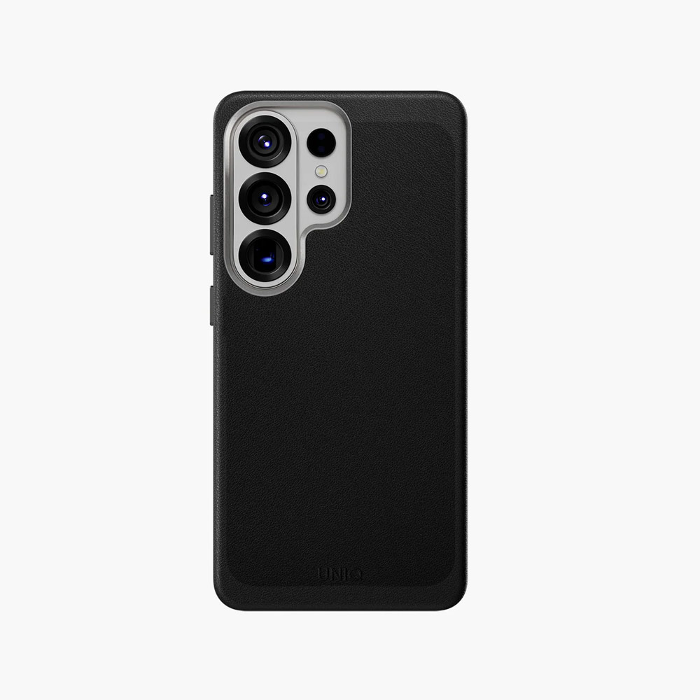 Picture of Samsung Galaxy S26 Ultra Case | Uniq Lyden Vegan Leather MagClick Charging Case for Samsung Galaxy S26 Ultra (Dallas Black)