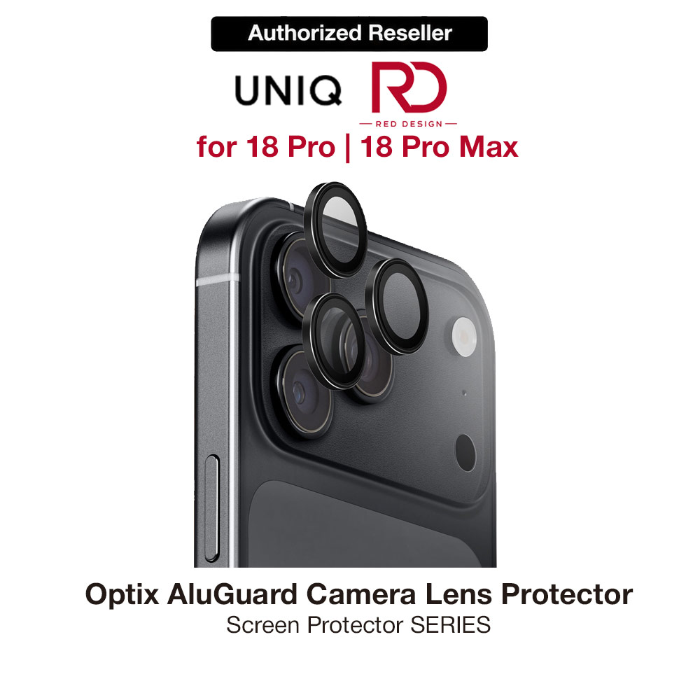 Picture of Uniq Optix AluGuard Camera Aluminum Frame Anti Reflection HD Clarity Camera Lens Protector for iPhone 18 Pro iPhone 18 Pro Max - Graphite Black Apple iPhone 18 Pro Max- Apple iPhone 18 Pro Max Cases, Apple iPhone 18 Pro Max Covers, iPad Cases and a wide selection of Apple iPhone 18 Pro Max Accessories in Malaysia, Sabah, Sarawak and Singapore 