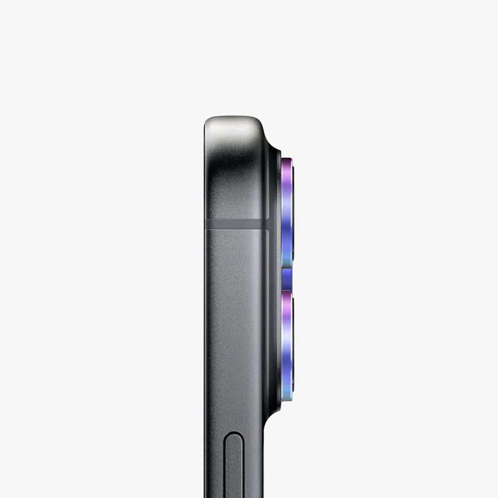 Picture of Apple iPhone 18 Pro Max  | Uniq Optix AluGuard Camera Aluminum Frame Anti Reflection HD Clarity Camera Lens Protector for iPhone 18 Pro iPhone 18 Pro Max - Iridescent