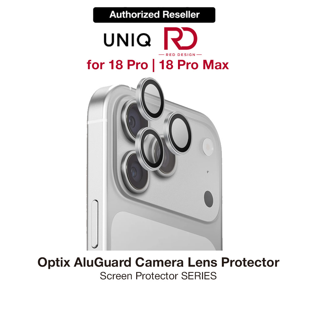 Picture of Uniq Optix AluGuard Camera Aluminum Frame Anti Reflection HD Clarity Camera Lens Protector for iPhone 18 Pro iPhone 18 Pro Max - Sterling Silver Apple iPhone 18 Pro Max- Apple iPhone 18 Pro Max Cases, Apple iPhone 18 Pro Max Covers, iPad Cases and a wide selection of Apple iPhone 18 Pro Max Accessories in Malaysia, Sabah, Sarawak and Singapore 