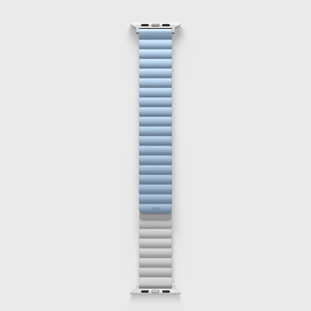 Picture of Apple Watch 38mm  | Uniq Revix Reversible Magnetic Silicone Strap Apple Watch 41mm 40mm 38mm Series 1 2 3 4 5 6 7 SE Nike (Blue White)