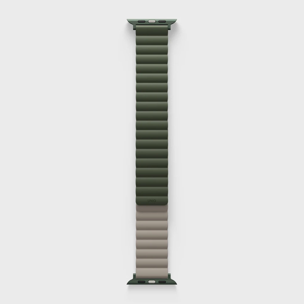 Picture of Apple Watch 38mm  | Uniq Revix Reversible Magnetic Silicone Strap Apple Watch 41mm 40mm 38mm Series 1 2 3 4 5 6 7 SE Nike (Green Taupe)