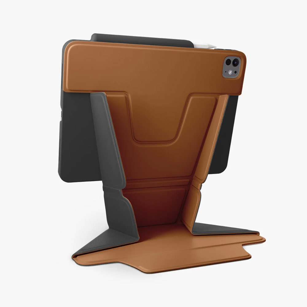 Picture of Apple iPad Pro 11 M4 2024 Case | Uniq Ryze 360 Degree Rotatable Standable as Stand Holder Protection Case for iPad Pro 11 M4 2024 (Caramel)