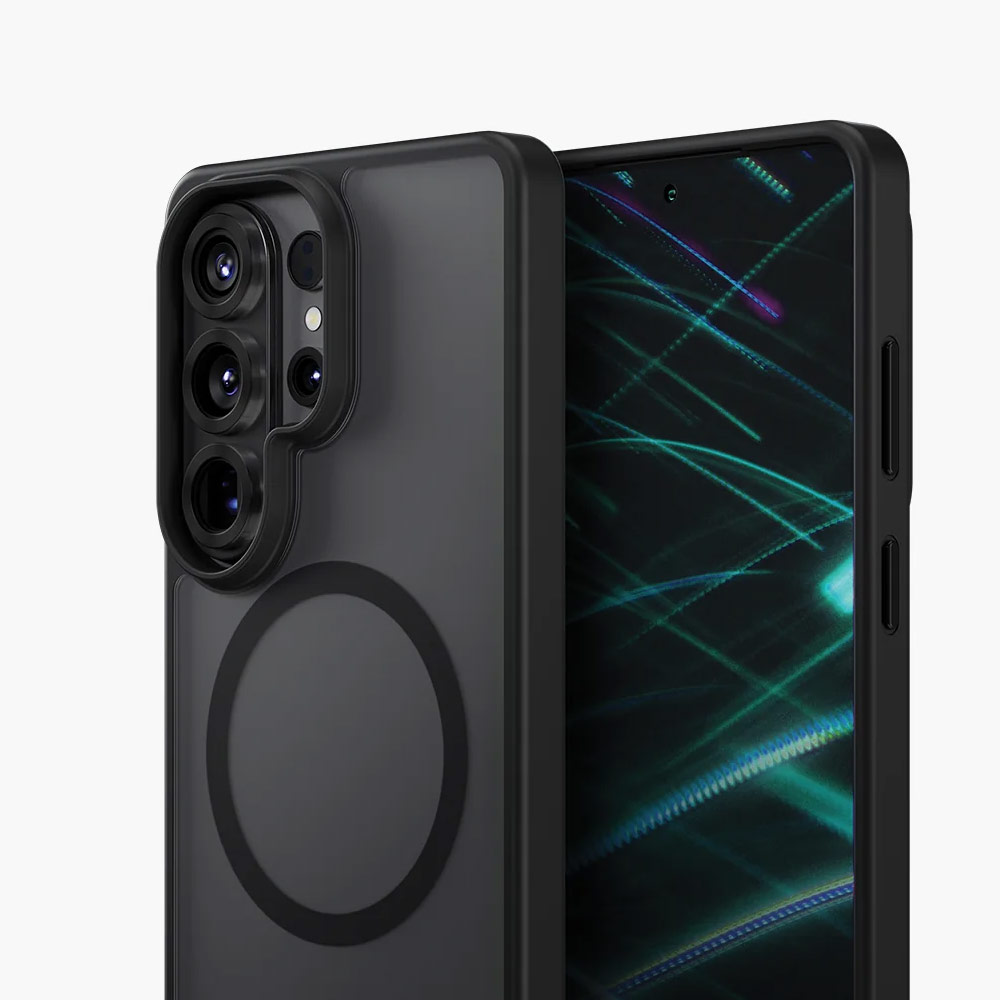 Picture of Samsung Galaxy S26 Ultra Case | Uniq Hybrid Veren with MagClick Charging Matte Frosted Case for Samsung Galaxy S26 Ultra (Smoky Frost)