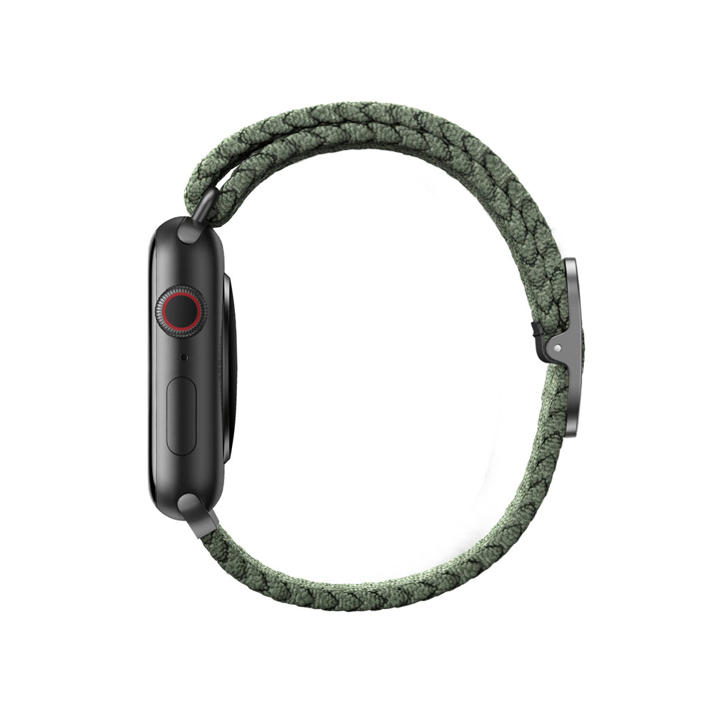 Picture of Apple Watch 42mm  | Uniq Aspen Woven Soft Breathable Comfort Strap for Apple Watch 42mm 44mm Series 1 2 3 4 5 6 SE Nike (Green)