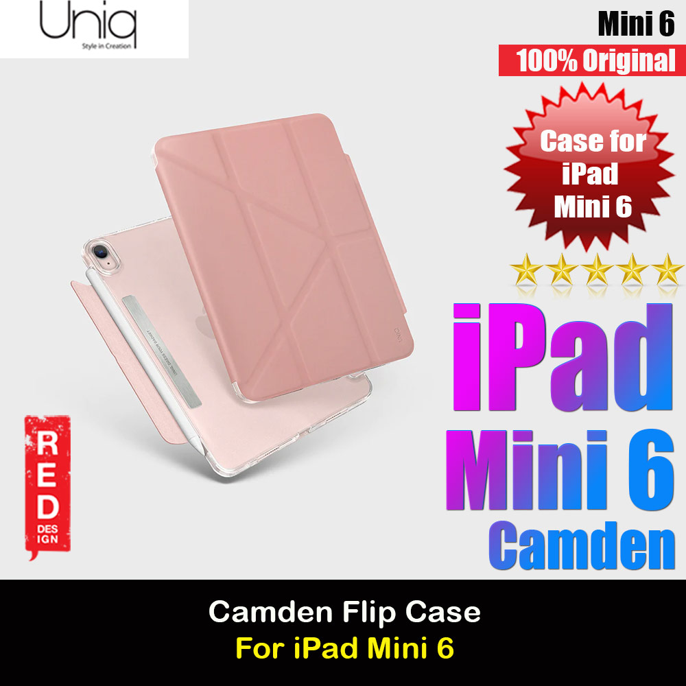 Picture of Uniq Camden Flip Cover Stand Case for Apple iPad Mini 6 (Pink) Apple iPad Mini 6- Apple iPad Mini 6 Cases, Apple iPad Mini 6 Covers, iPad Cases and a wide selection of Apple iPad Mini 6 Accessories in Malaysia, Sabah, Sarawak and Singapore 