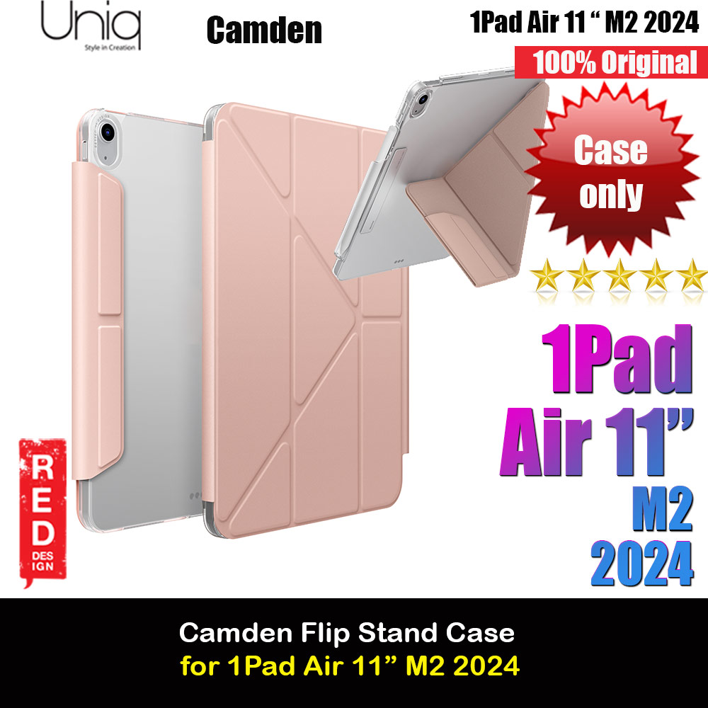 Picture of Uniq Camden Click Flip Cover Stand Case for iPad Air 11 M2 2024  (Pink) Apple iPad Air 11 M2 2024- Apple iPad Air 11 M2 2024 Cases, Apple iPad Air 11 M2 2024 Covers, iPad Cases and a wide selection of Apple iPad Air 11 M2 2024 Accessories in Malaysia, Sabah, Sarawak and Singapore 