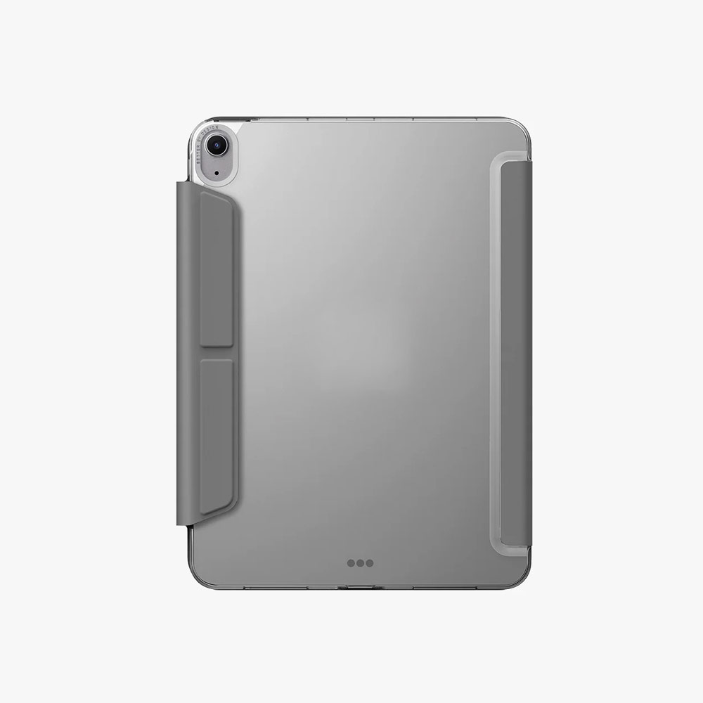 Picture of Apple iPad Air 10.9 2020 Case | Uniq Camden Click Flip Cover Stand Case for iPad Air 10.9 4th Gen 5th Gen 2020 2022 iPad Air Gen 6th M2 2024 (Grey)